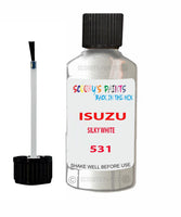 Touch Up Paint For ISUZU MU-X SILKY WHITE Code 531 Scratch Repair