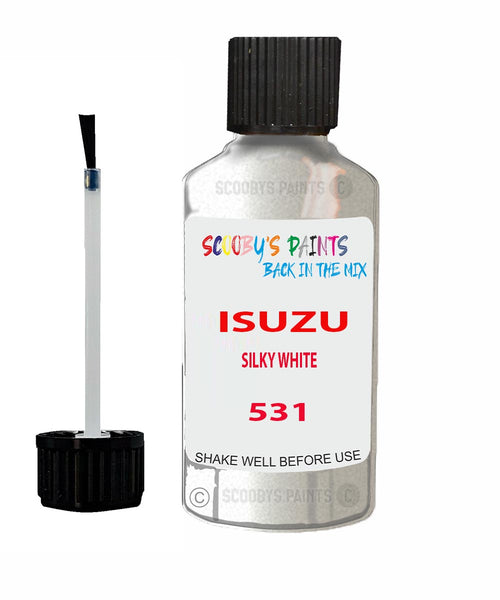 Touch Up Paint For ISUZU D-MAX SILKY WHITE Code 531 Scratch Repair