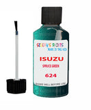 Touch Up Paint For ISUZU ISUZU ( OTHERS ) SPRUCE GREEN Code 624 Scratch Repair