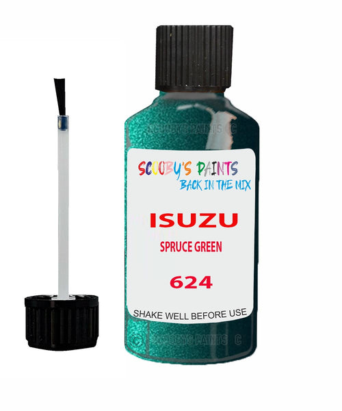 Touch Up Paint For ISUZU ISUZU ( OTHERS ) SPRUCE GREEN Code 624 Scratch Repair