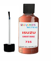 Touch Up Paint For ISUZU AMIGO SUNBURST ORANGE Code 735 Scratch Repair
