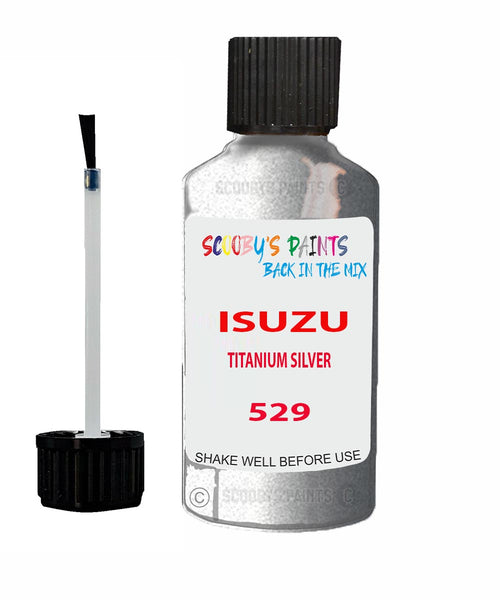 Touch Up Paint For ISUZU D-MAX TITANIUM SILVER Code 529 Scratch Repair