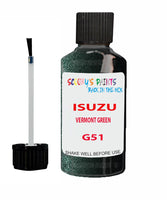 Touch Up Paint For ISUZU ISUZU ( OTHERS ) VERMONT GREEN Code G51 Scratch Repair