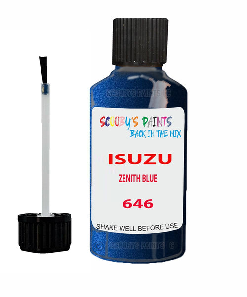 Touch Up Paint For ISUZU D-MAX ZENITH BLUE Code 646 Scratch Repair