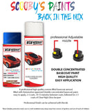 jaguar xe caesium blue aerosol spray car paint clear lacquer 1av