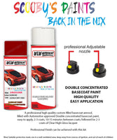 jaguar xe caldera red aerosol spray car paint clear lacquer 2206