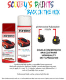 jaguar xe caldera red aerosol spray car paint clear lacquer 2206