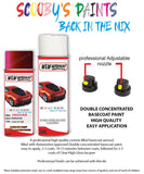 jaguar xf carnelian red aerosol spray car paint clear lacquer caj