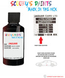 jaguar xfr black cherry paint code location sticker plate 2045 touch up Paint