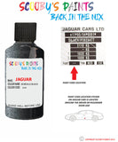 jaguar f type borealis black paint code location sticker plate 2234 touch up Paint