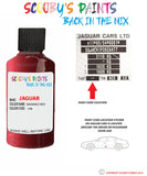 jaguar xj radiance red paint code location sticker plate chb touch up Paint