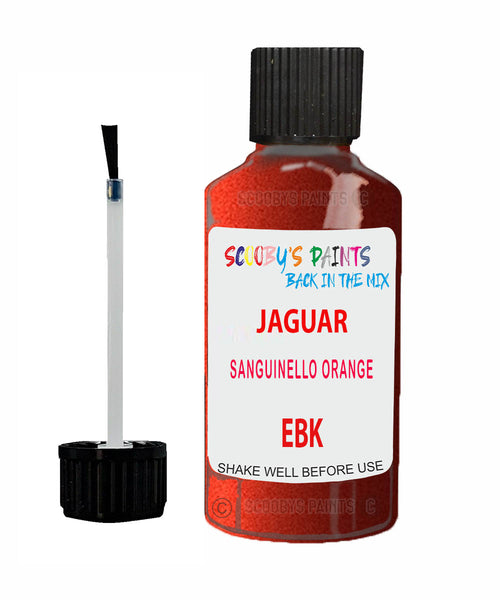 Car Paint Jaguar F-Type Sanguinello Orange Ebk Scratch Stone Chip Kit
