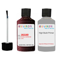 jaguar xfr rossello aurora red code 2205 touch up paint with anti rust primer undercoat