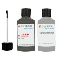 jeep renagade ceramic gray 503 pdn touch up paint 2017 2021