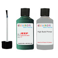 jeep cherokee everglade green pt ppt wpt touch up paint 1999 2001