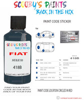 Paint For Fiat/Lancia 500 Jive Blue 500 Code 418B Car Touch Up Paint