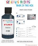 Paint For Fiat/Lancia 500 Jive Blue 500 Code 418B Car Touch Up Paint