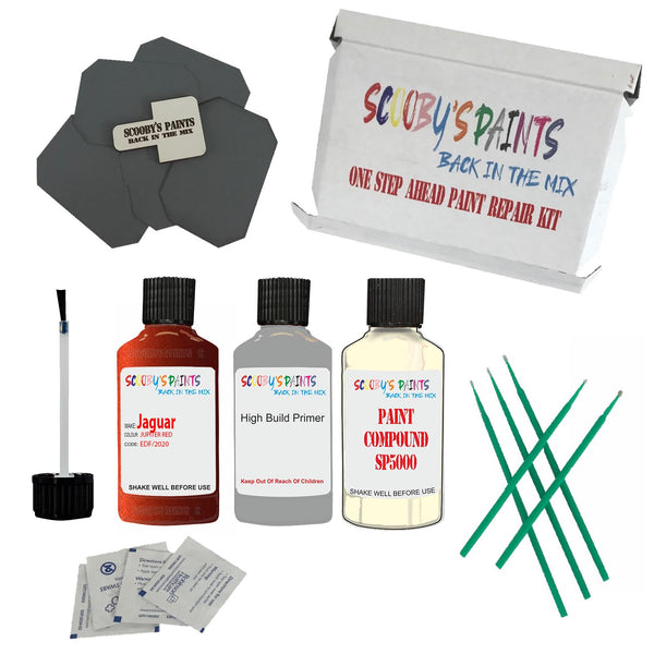 JAGUAR JUPITER RED Paint Code EDF/2020 Touch Up Paint Repair Detailing Kit