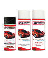 jaguar xfr santorini ultimate black aerosol spray car paint clear lacquer 2103 With primer anti rust undercoat protection