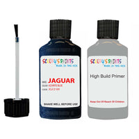 jaguar xf azurite blue code jgj touch up paint with anti rust primer undercoat
