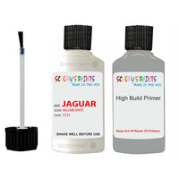 jaguar f type valloire white code 2233 touch up paint with anti rust primer undercoat