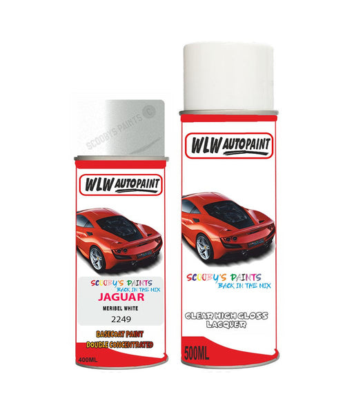 jaguar f type meribel white aerosol spray car paint clear lacquer 2249Body repair basecoat dent colour