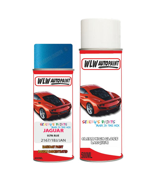 jaguar xfr ultra blue aerosol spray car paint clear lacquer 2167Body repair basecoat dent colour