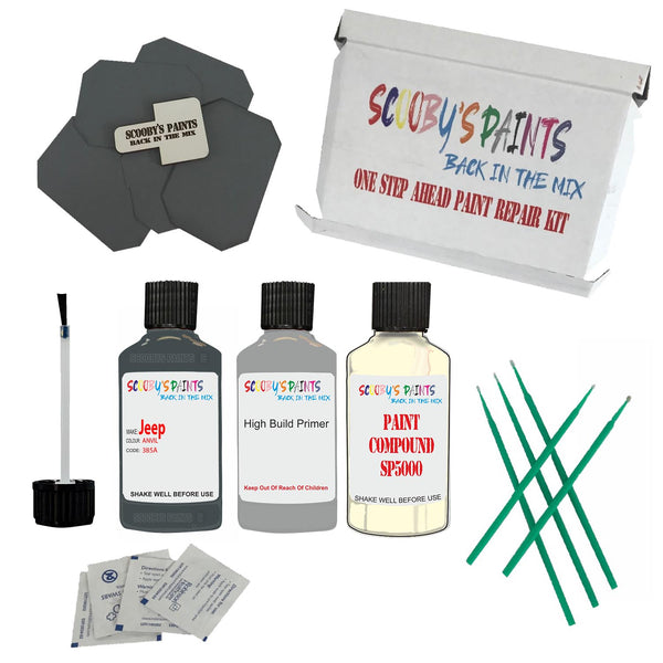 Paint For JEEP ANVIL Code 385A Touch Up Paint Detailing Scratch Repair Kit