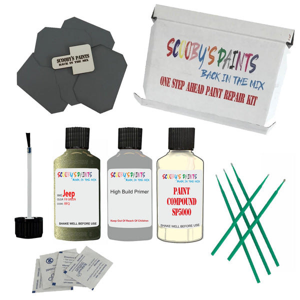 Paint For JEEP F8 GREEN Code RFQ Touch Up Paint Detailing Scratch Repair Kit
