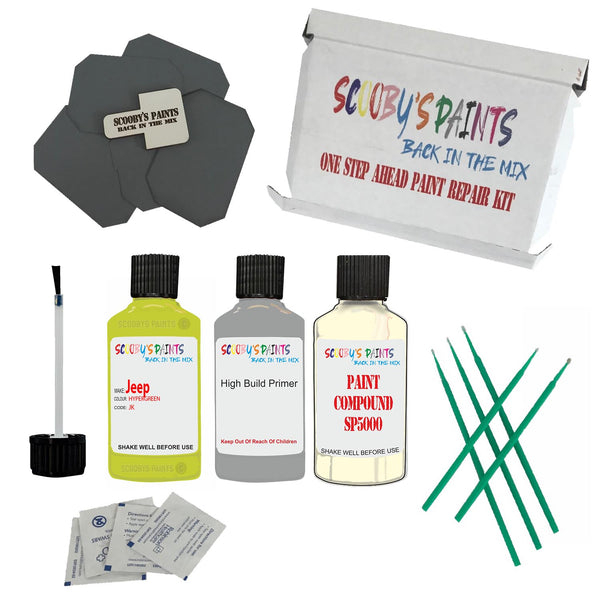 Paint For JEEP HYPERGREEN Code JK Touch Up Paint Detailing Scratch Repair Kit