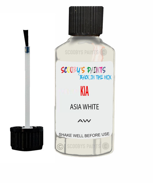 Paint For KIA sorento ASIA WHITE Code AW Touch up Scratch Repair Pen