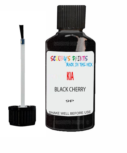 Paint For KIA forte BLACK CHERRY Code 9P Touch up Scratch Repair Pen