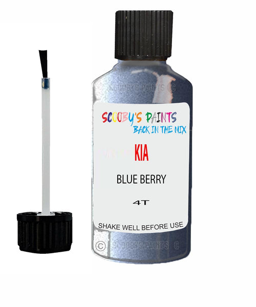 Paint For KIA Rio BLUE BERRY Code 4T Touch up Scratch Repair Pen