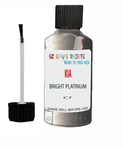 Paint For KIA carnival BRIGHT PLATINUM Code C7 Touch up Scratch Repair Pen