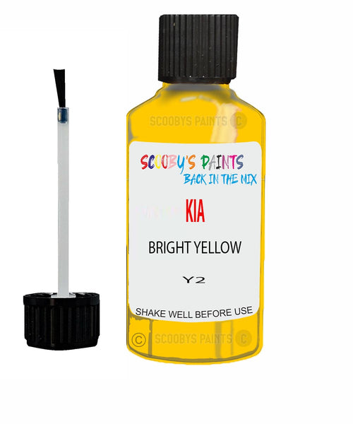 Paint For KIA Rio LEMON YELLOW Code Y2 Touch up Scratch Repair Pen
