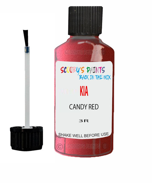 Paint For KIA Rio CANDY RED Code 3R Touch up Scratch Repair Pen