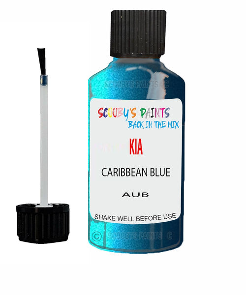 Paint For KIA soul ev CARIBBEAN BLUE Code AUB Touch up Scratch Repair Pen