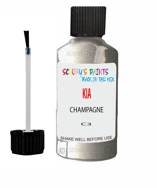 Paint For KIA shuma CHAMPAGNE Code C3 Touch up Scratch Repair Pen