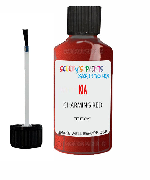 Paint For KIA Rio CHARMING RED Code TDY Touch up Scratch Repair Pen