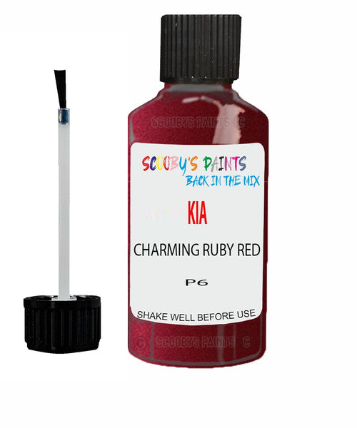 Paint For KIA magentis CHARMING RUBY RED Code P6 Touch up Scratch Repair Pen