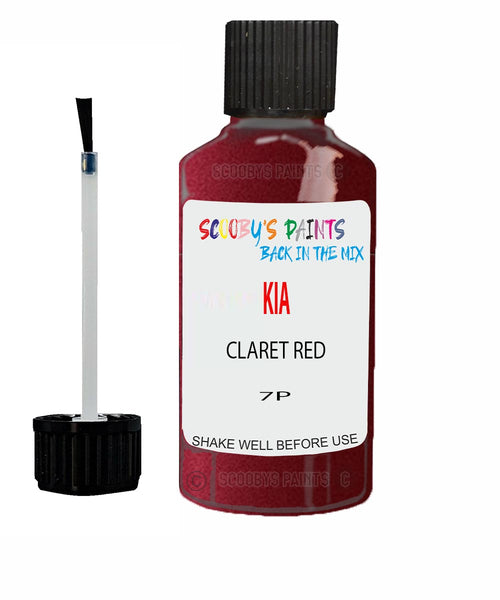 Paint For KIA carnival CLARET RED Code 7P Touch up Scratch Repair Pen