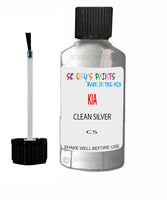 Paint For KIA carstar CLEAN SILVER Code CS Touch up Scratch Repair Pen