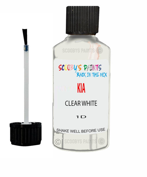Paint For KIA optima CLEAR WHITE Code UD Touch up Scratch Repair Pen