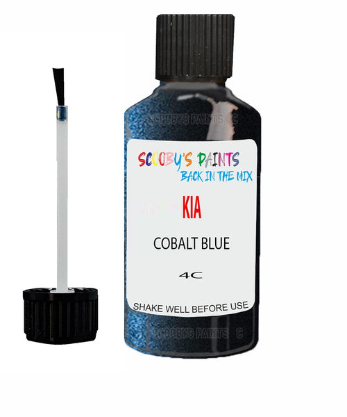 Paint For KIA picanto COBALT BLUE Code 4C Touch up Scratch Repair Pen
