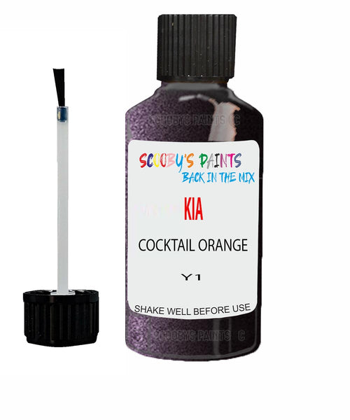 Paint For KIA soul COCKTAIL ORANGE Code Y1 Touch up Scratch Repair Pen