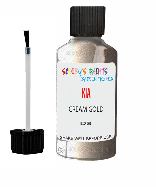Paint For KIA carens CREAM GOLD Code D8 Touch up Scratch Repair Pen