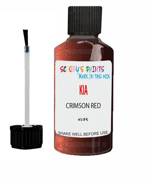 Paint For KIA carnival CRIMSON RED Code 6R Touch up Scratch Repair Pen