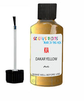 Paint For KIA ceed sw DAKAR YELLOW Code A6 Touch up Scratch Repair Pen