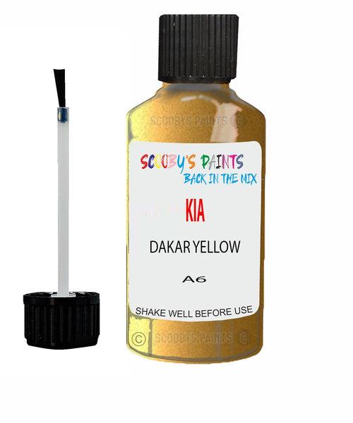 Paint For KIA pro ceed DAKAR YELLOW Code A6 Touch up Scratch Repair Pen