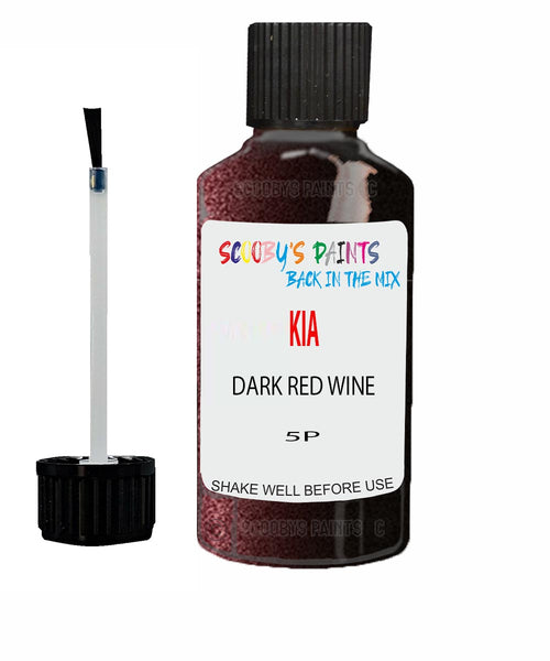 Paint For KIA magentis DARK RED WINE Code 5P Touch up Scratch Repair Pen